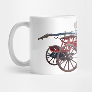 Vintage Horse Drawn Hand Operated Fire Pump Mug